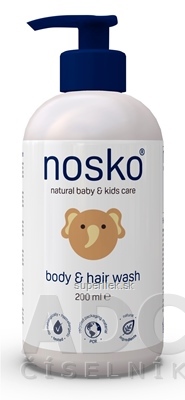 nosko body & hair wash detský telový a vlasový šampón 1x200 ml