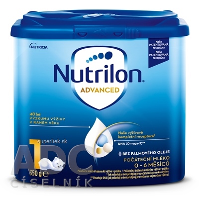 Nutrilon Advanced 1 počiatočná mliečna dojčenská výživa v prášku (0-6 mesiacov) 1x350 g