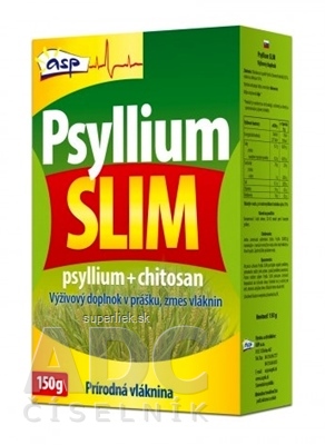 asp Psyllium SLIM prášok, zmes vláknin 1x150 g