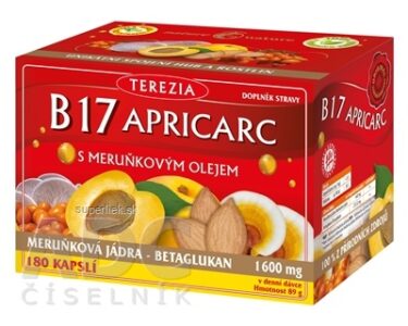 TEREZIA B17 APRICARC s marhuľovým olejom cps 1x180 ks