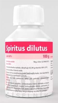 Spiritus dilutus sol der (fľ.HDPE) 1x100 g