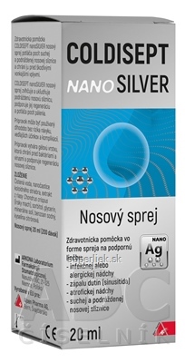 COLDISEPT nanoSILVER nosový sprej 1x20 ml