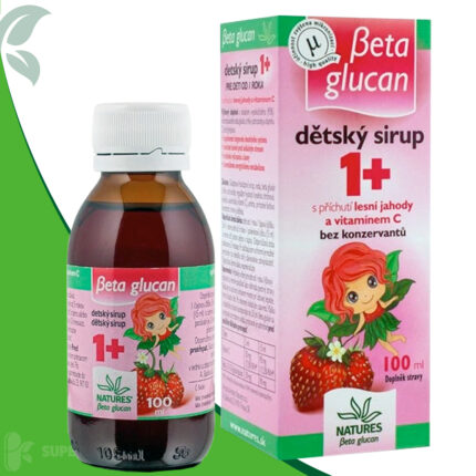 NATURES BETA GLUCAN DETSKÝ SIRUP 1+ s príchuťou lesnej jahody 1x100 ml