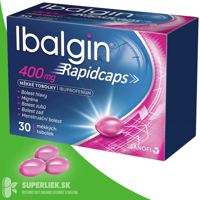 Ibalgin Rapidcaps 400 mg cps mol (blis.PVC/PVDC/Al) 1x30 ks