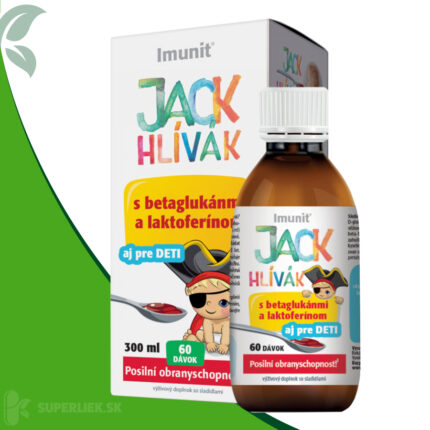 JACK HLÍVÁK SIRUP glukány, laktoferín-Imunit sirup pre deti (60 dávok) 1x300 ml