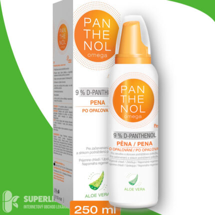 omega PANTHENOL 9% ALOE VERA pena po opaľovaní 1x150 ml