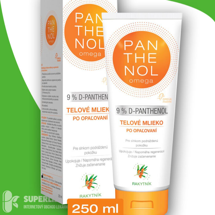 omega PANTHENOL 9% RAKYTNÍK telové mlieko po opaľovaní 1x250 ml