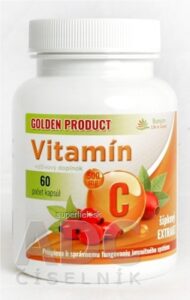 GOLDEN PRODUCT Vitamín C 500 mg + šípkový extrakt cps 1x60 ks