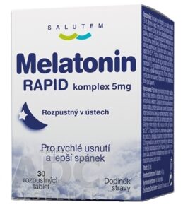 Melatonin RAPID komplex 5mg SALUTEM rozpustné tablety 1x30 ks
