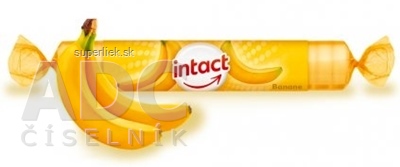 INTACT HROZNOVÝ CUKOR s vitamínom C s príchuťou banánu (pastilky v rolke) 1x40g