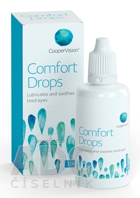 CooperVision Comfort Drops očné kvapky zvlhčujúce kvapky pre používateľov kontaktných šošoviek 1x20 ml