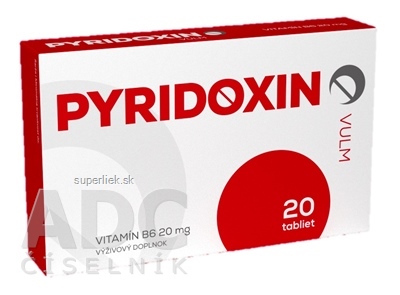 VULM PYRIDOXIN tbl (vitamín B6 20 mg) 1x20 ks