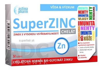 Astina SuperZINC CHELÁT tbl 1x30 ks
