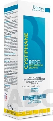Cystiphane BIORGA Šampón proti vypadávaniu vlasov 1x200 ml