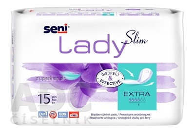Seni Lady Slim EXTRA urologické vložky pre ženy, savosť 470 ml (inov.2021) 1x15 ks