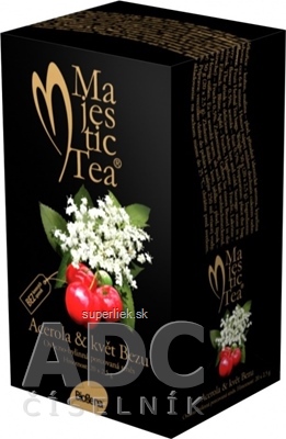 Biogena Majestic Tea Acerola & kvet Bazy ovocno-bylinná zmes 20x2,5 g (50 g)