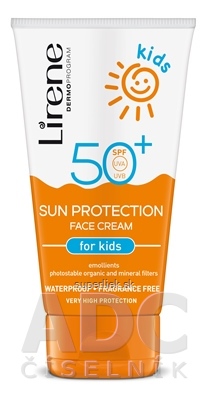 Lirene SUN PROTECTION Kids SPF 50+ opaľovací krém na tvár pre deti 1x50 ml