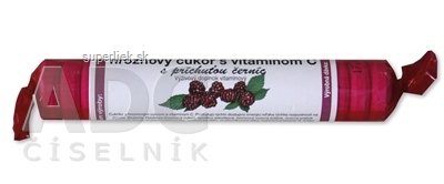 INTACT HROZNOVÝ CUKOR s vitamínom C s príchuťou černíc (pastilky v rolke) 1x40g