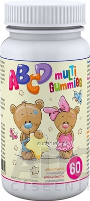 ABCD muLTi Gummies - Clinical pektínové bonbóny s malinovou príchuťou 1x60 ks