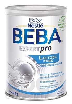 BEBA EXPERT pro Lactose free počiatočná dojčenská výživa (od narodenia) 1x400 g