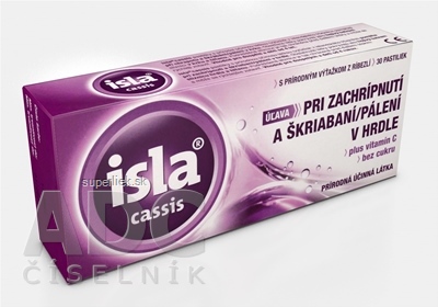 ISLA CASSIS plus vitamín C, pastilky 1x30 ks