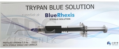 Blue Rhexis 0,06% roztok sterilný oftalmologický trypánovej modrej, kanyla 1x1 ml
