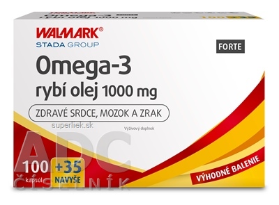 WALMARK Omega-3 rybí olej FORTE cps 100+35 navyše (135 ks)