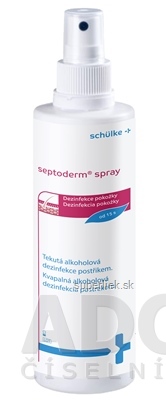 Septoderm spray dezinfekcia pokožky rozprašovač 1x250 ml