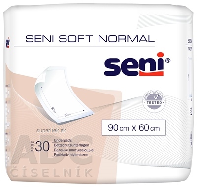 Seni SOFT NORMAL hygienické podložky, 90x60 cm, 1x30 ks