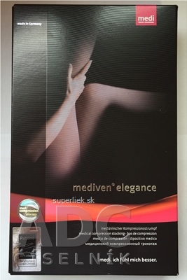 mediven elegance pančuchové nohavice veľkosť 4, (II.KT), krátke, karamel 1x1 ks