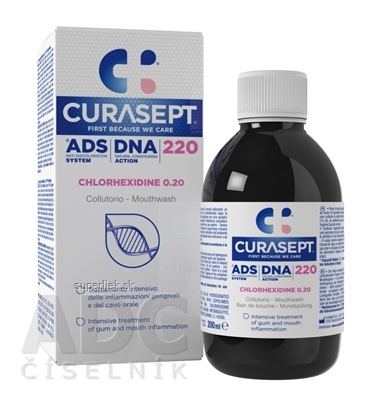 CURASEPT ADS 220 DNA 0,2% ústna voda 1x200 ml