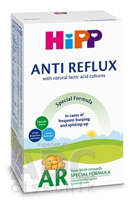 HiPP ANTI-REFLUX AR špeciálna dojčenská výživa (od narodenia) 1x300 g