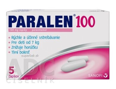 PARALEN 100 sup 100 mg (strip Al) 1x5 ks