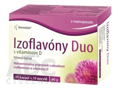 Noventis Izoflavóny Duo s vitamínom D cps mol 50 + 10 navyše (60 ks)