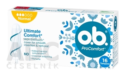 o.b. ProComfort Normal hygienické tampóny 1x16 ks