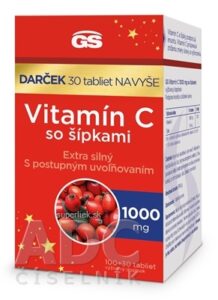 GS Vitamín C 1000 mg so šípkami darček2023 tbl 100+30 navyše (130 ks)