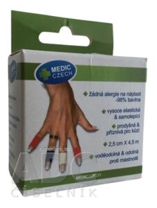 MEDIC Bandáž Finger Telová 2,5cm x 4,5m, náplasť elastická (rýchloobväz), 1x1 ks