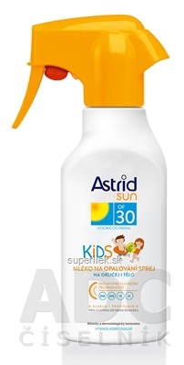 ASTRID SUN Detské mlieko na opaľovanie OF 30 v spreji 1x200 ml