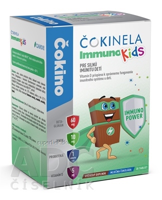 ČOKINELA Immuno Kids čokoládové tabličky 1x20 ks