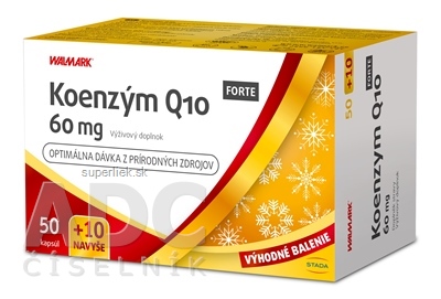 WALMARK Koenzym Q10 FORTE 60 mg PROMO cps 50+10 navyše (60 ks)