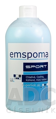EMSPOMA Chladivá - modrá "M" masážna emulzia 1x1000 ml