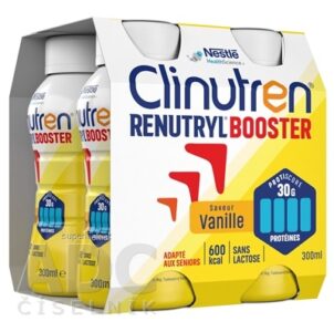 Clinutren RENUTRYL BOOSTER sol, vanilková príchuť 4x300 ml (1200 ml)