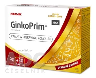 WALMARK GinkoPrim MAX PROMO 2022 tbl 90+30 navyše (120 ks)