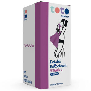 TOTO Detské Kolostrum 500 mg + Vitamín C 40 mg cps 1x60 ks
