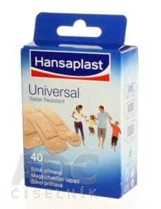 Hansaplast Universal Water resistant vodeodolná náplasť 1x40 ks