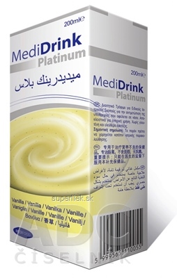 MediDrink Platinum príchuť vanilková 30x200 ml