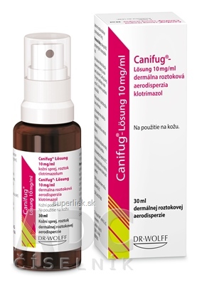 Canifug-Lösung 10 mg/ml aer deo (fľ.skl.hnedá s rozpraš.) 1x30 ml