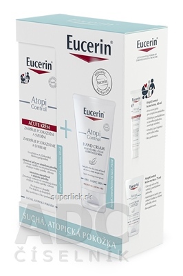Eucerin Kazeta ATOPI CONTROL krém Acute 40 ml+ krém na ruky 75 ml (Vianoce 2023) 1x1 set
