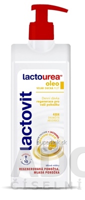 Lactovit LactoUrea Oleo telové mlieko, veľmi suchá pleť 1x400 ml