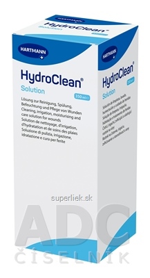 HydroClean Solution roztok na čistenie, irigáciu, zvlhčovanie a starostlivosť o rany 1x350 ml